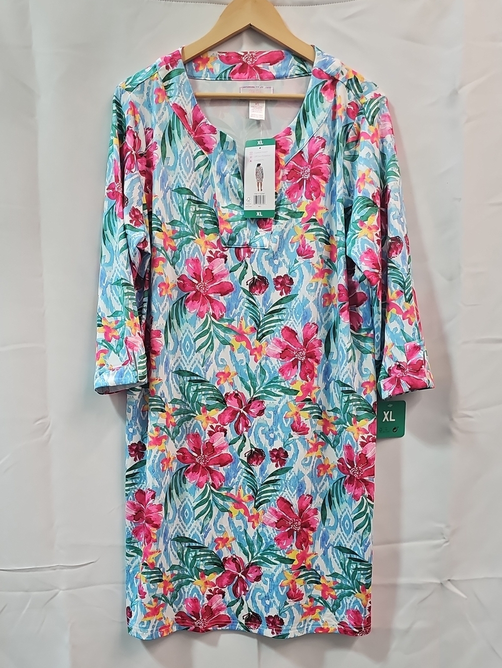 STELLA PARKER TROPICAL FLORAL DRESS BFPM-09-172